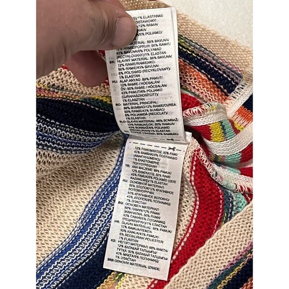 Adidas Originals Ksenia Schnaider Stripe Knit Dress M Multicolor NWT - Picture 15 of 16